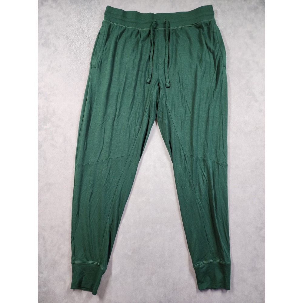 Tommy John Jogger Men's Medium Green Modal Blend Stretch Drawstring Pants